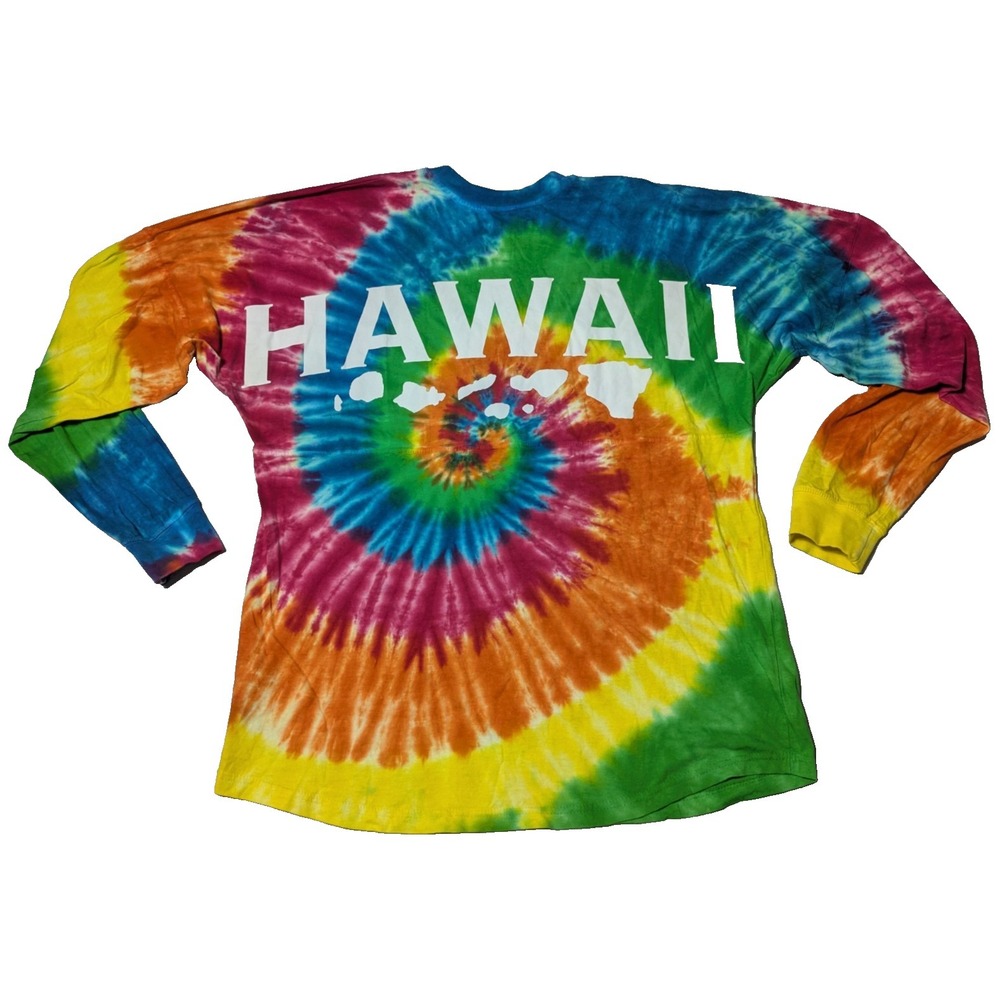 Southern Spirit HAWAII Spirit Jersey Tie Dye Long Sleeve Shirt - Adult Small EUC